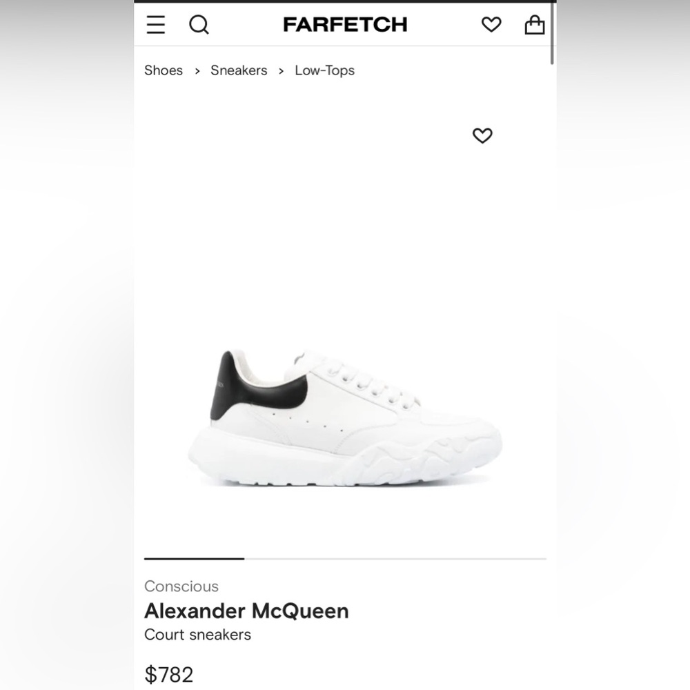 Alexander McQueen
Court sneakers - Brand New- Never Worn